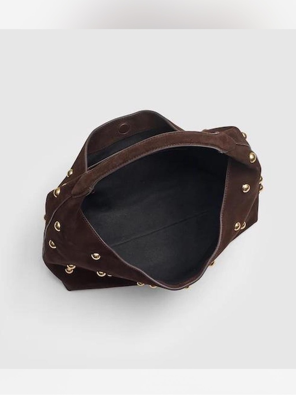 Madewell Mylie Studded Shoulder Bag in Dark Carob - Picture 2 of 3